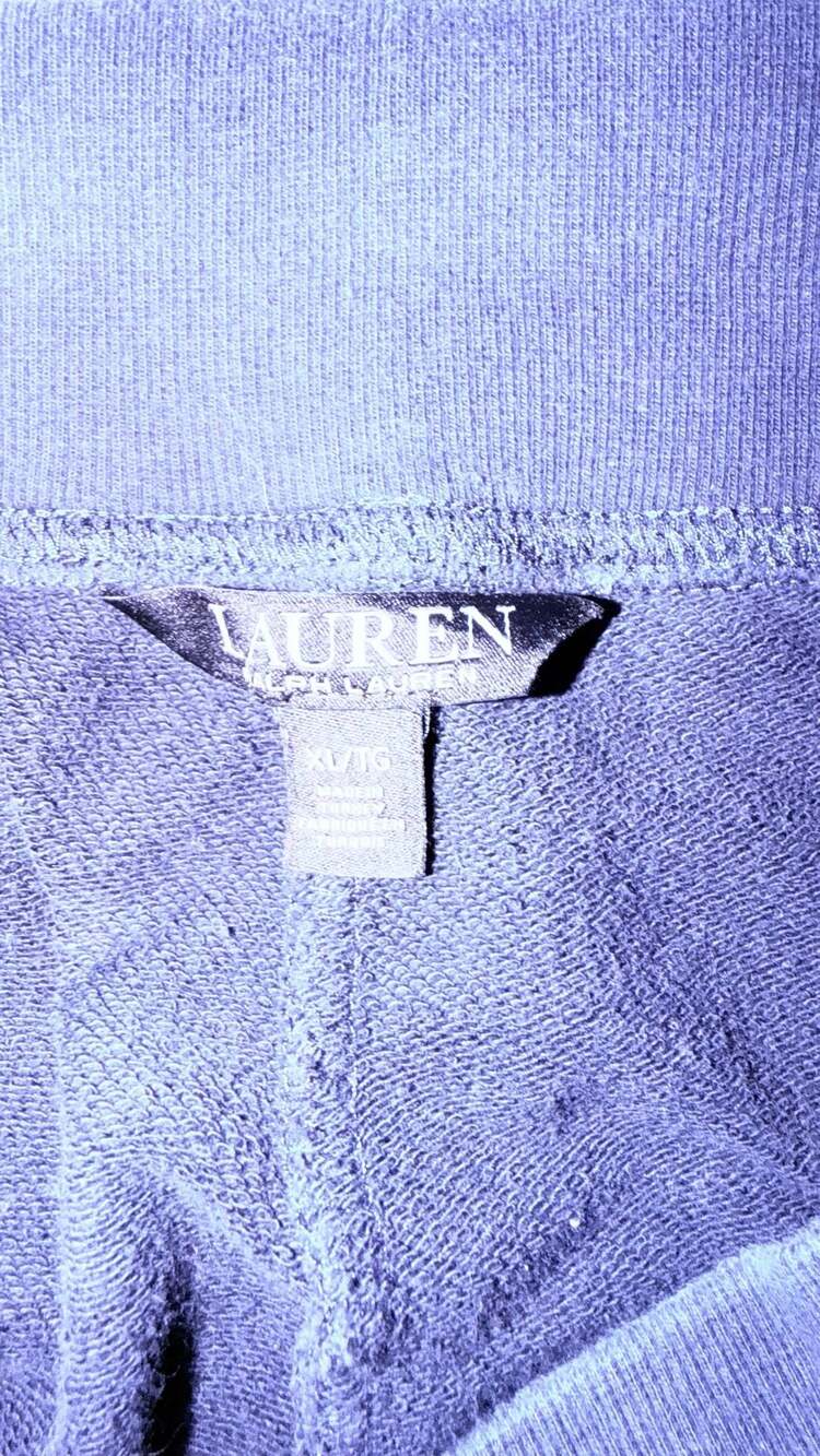 Lauren Ralph Lauren Navy Blue Side-Stripe Jogger Sweatpants Size XL - Picture 3 of 3